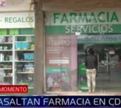 "Un asalto a la cadena por semana": Roban recaudación de farmacia