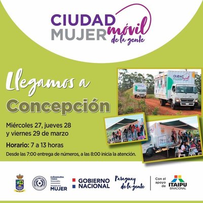 Ciudad Mujer Móvil ofrecerá sus servicios en Concepción