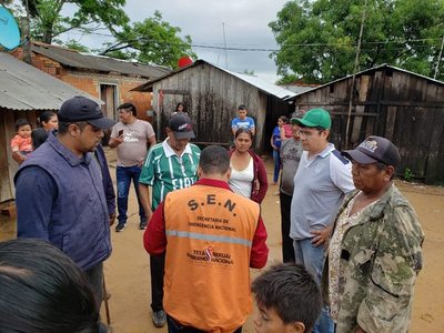 SEN registra más de 2.500 familias asistidas por fuertes lluvias