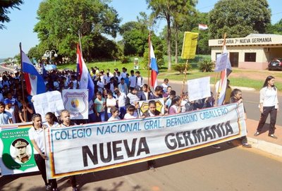 Falta de rubros y docentes moviliza a los estudiantes de Nueva Germania