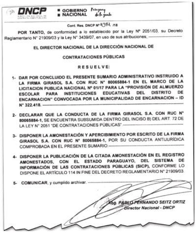 Adjudican licitación a firma con antecedente