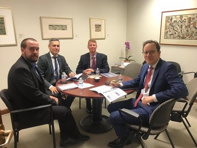 Coyuntura y cooperaciones fueron evaluadas en reuniones con el BM y FMI