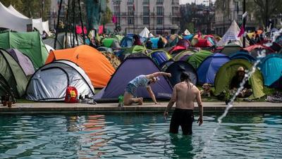 Más de mil detenidos en las protestas contra el cambio climático en Londres