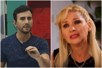 Audio-Gaby León rompió en llanto ante la cobardía de Carlos Gomez en televisión.