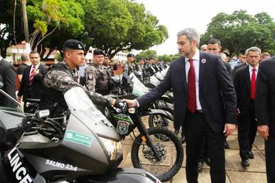 Entregaron 100 motos nuevas al grupo Lince