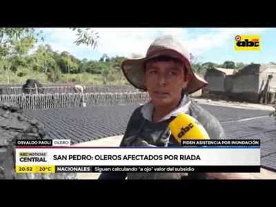 San Pedro, Oleros afectados por riada