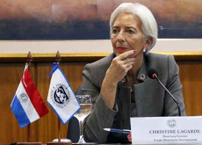 Lagarde espera una reducción de las tensiones globales en los próximos meses