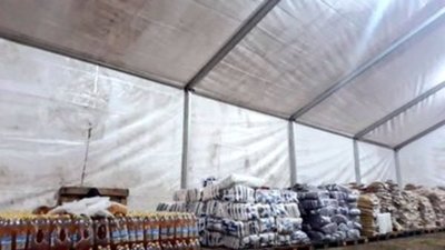 Entregan más mil toneladas de alimentos a damnificados
