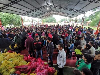 Entregan asistencias a miles de personas afectadas por crecidas en San Pedro