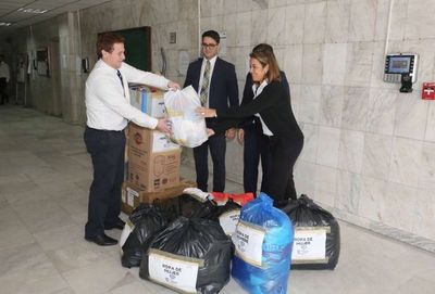 Llegaron donativos de sedes de Paraguarí y Registros Públicos