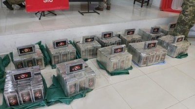 Senad incauta 457 kilos de cocaína en operativo 'Pescador'
