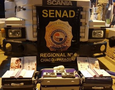 Senad frustró ingreso al país de cocaína desde Bolivia
