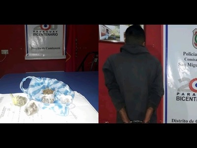 CAE PRESUNTO DISTRIBUIDOR DE DROGA A JÓVENES