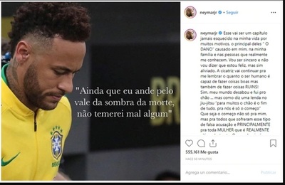 Justicia archiva denuncia de violación contra Neymar y él se descargó en Instagram
