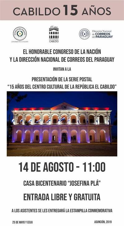 Lanzarán mañana estampillas conmemorativas por los 15 años del Cabildo