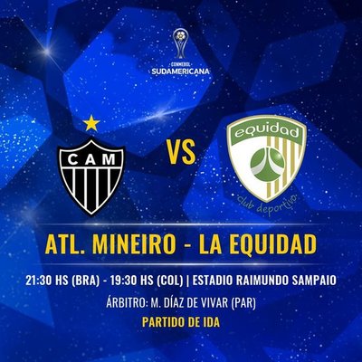 Copa Sudamericana: Terna paraguaya para Mineiro