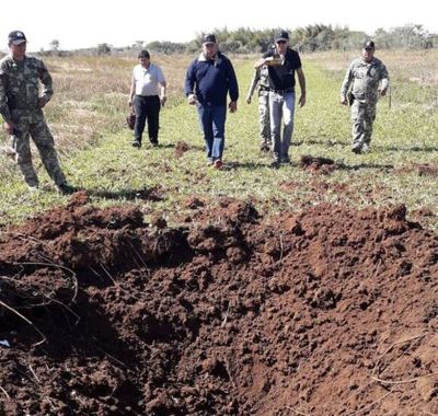 Detonan pista clandestina narco en Ñeembucú