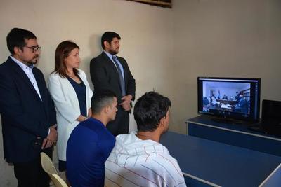 Realizan primera audiencia por videoconferencia en penal de CDE