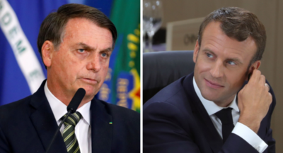 Macron y Bolsonaro se enfrentan por los incendios en la Amazonía
