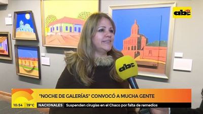 “Noche de galerías” convocó a mucha gente