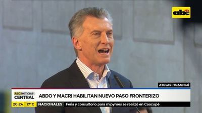 Abdo y Macri habilitan nuevo paso fronterizo