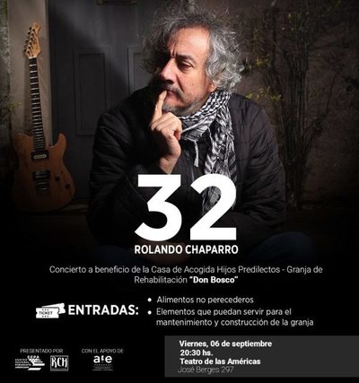 En concierto benéfico, Rolando Chaparro celebrará 32 años de carrera artística