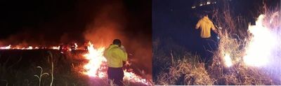 Santa Rosa: Focos de incendio se propagaron en la compañía de Ypuku