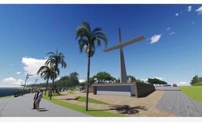 Levantarán enorme cruz en la costanera de Villa Florida