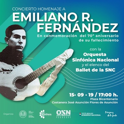 Recital en homenaje a Emiliano R. Fernández en la Costanera, este domingo