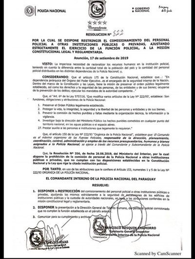Policías ya no podrán hacer guardias privadas