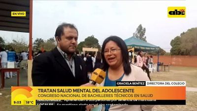 Tratan salud mental del adolescente en Congreso Nacional en San Pedro