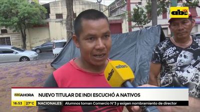 Nuevo titular de INDI escuchó a nativos