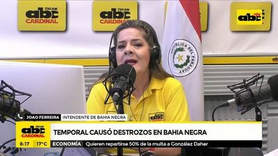 Temporal causó destrozos en Bahía Negra