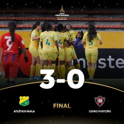 Huila pisa terreno de cuartos de final en la Libertadores femenina tras golear a Cerro Porteño