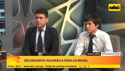 Secundarios viajarán a feria de Brasil