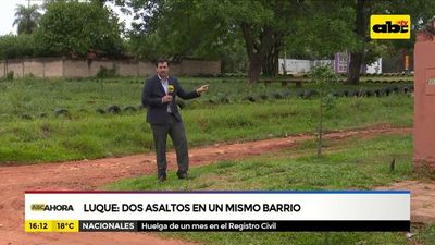 Luque: Dos asaltos en un mismo barrio