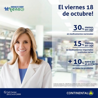 Banco Continental y Asismed Drugstore se alían a favor de sus clientes