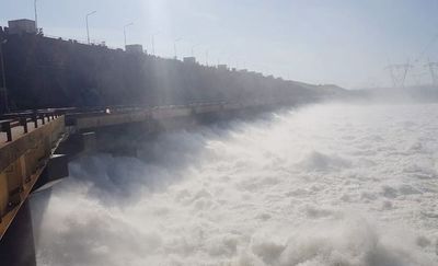 Afluencia de caudal atípicamente baja en hidroeléctrica Yacyreta