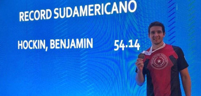 Oro y récord sudamericano para Hockin