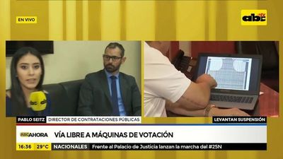 Vía libre a máquinas de votación