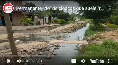 Barrio Sta. Maria: Cloacas en el patio y cuando llueve en toda la casa