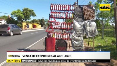 Venta de extintores al aire libre
