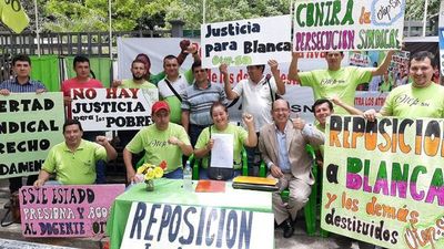 Justicia ordena reposición de sindicalista desvinculada del MEC