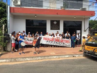 Protesta por inminente cierre de sede fiscal en San Antonio