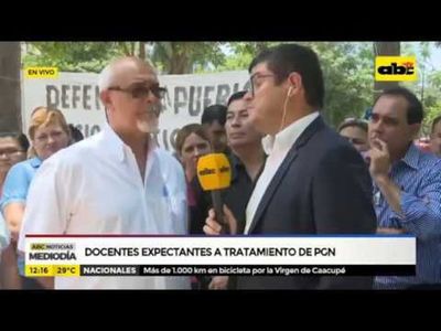 Docentes expectantes a tratamiento de PGN