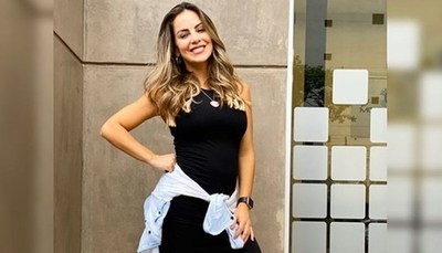 Mirá como celebró Maga su quinto más de embarazo