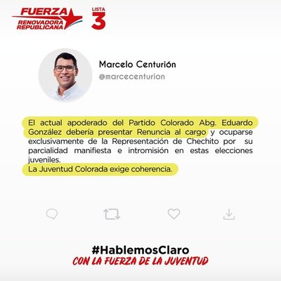 Elecciones juveniles de la ANR: sin fecha, suspendidas hasta el momento pero con un responsable