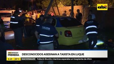Desconocidos asesinan a taxista en Luque