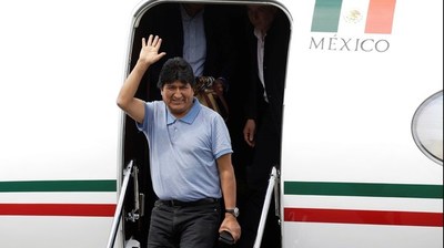 Evo Morales llegó a Argentina y se quedará como refugiado