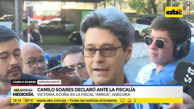 Camilo Soarez declaró ante la fiscalía